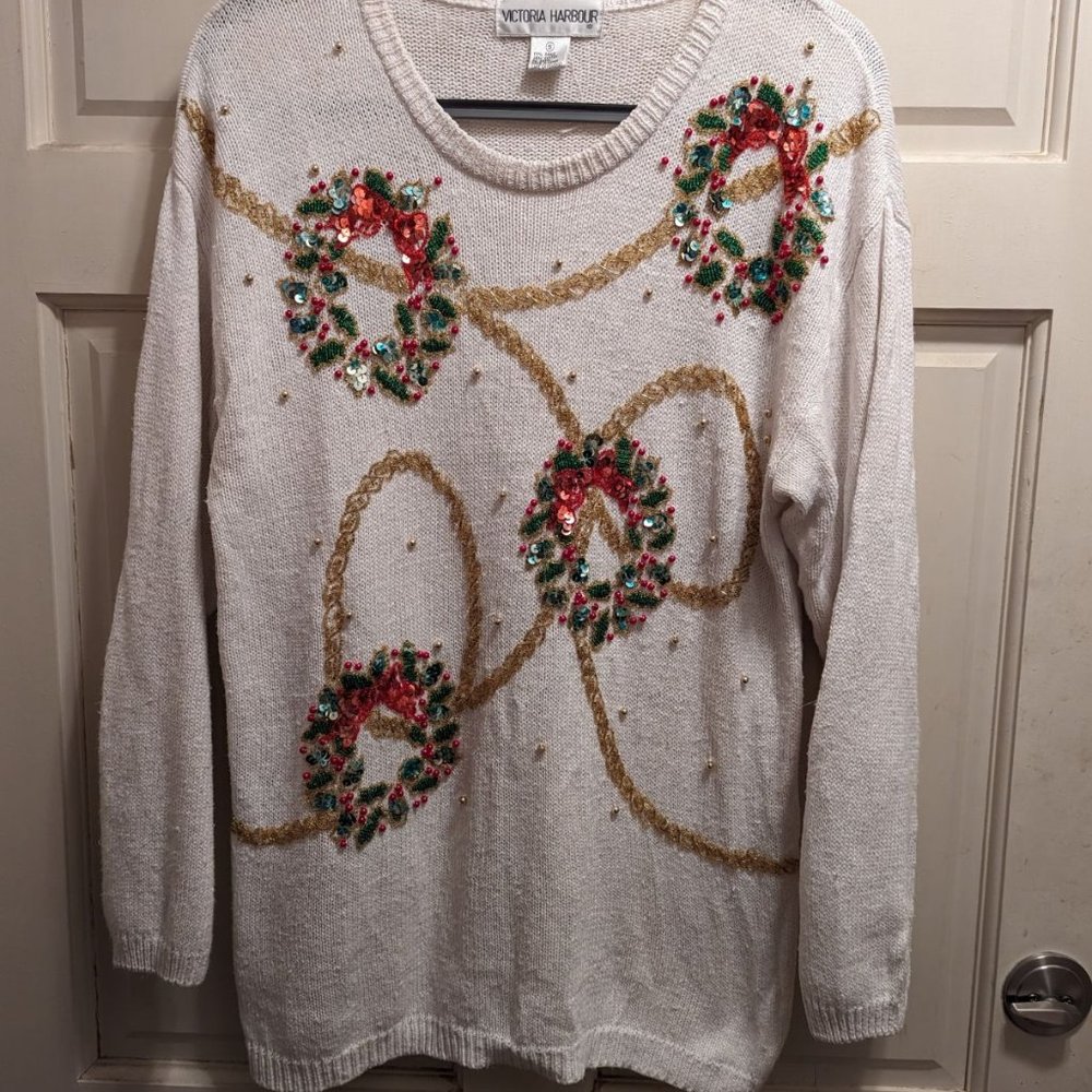 Sweater pretty holiday Oversized small